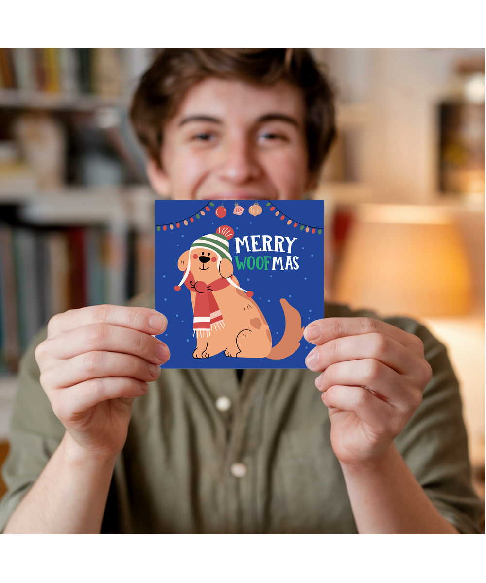 Christmas Card for a Dog Lover Merry Woofmas