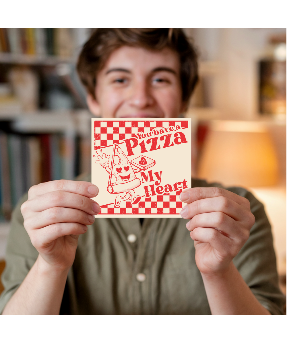 You have a pizza my heart, retro valentine's day anniversary