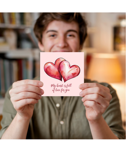 My Heart is Full of Love for You Valentines Day Card for her