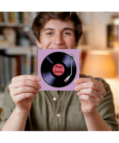 Happy Birthday Card Vinyl Record