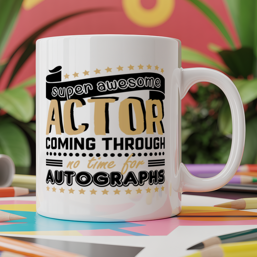 Super Awesome Actor Coming Through No Time for Autographs