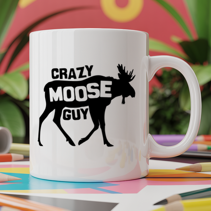 Crazy moose guy
