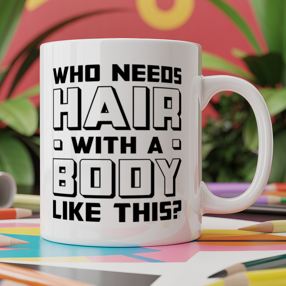 WHO NEEDS HAIR with a body like this?