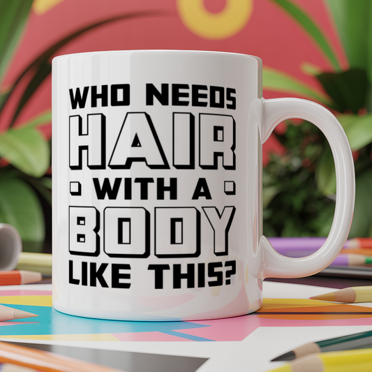 WHO NEEDS HAIR with a body like this?