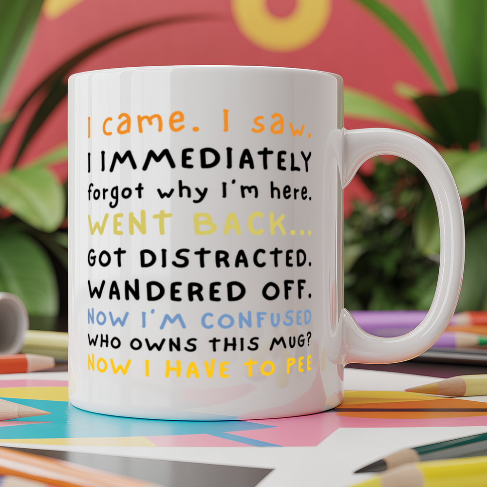 I came, I saw, I Forgot, went back, got distracted