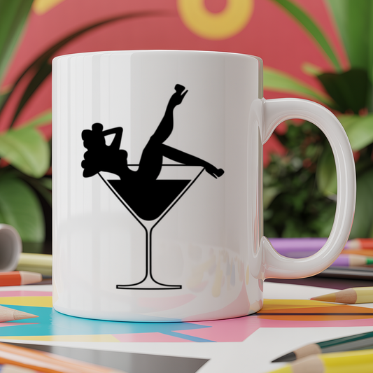 Cocktail glass girl