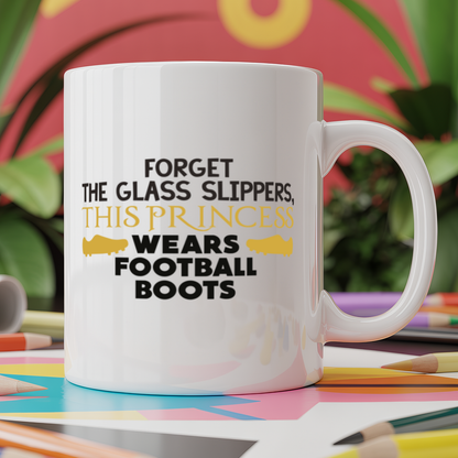 Forget the glass slippers, This princess wears football boots