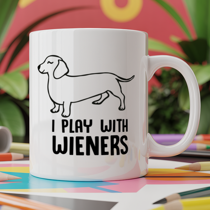 I play with weiners - Dachshund sausage dog