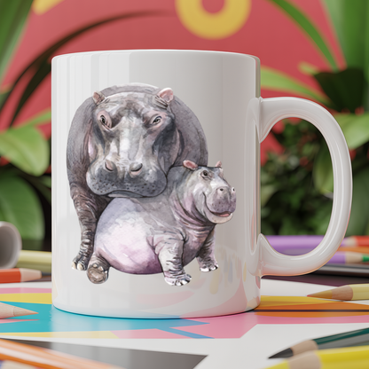Hippo and baby