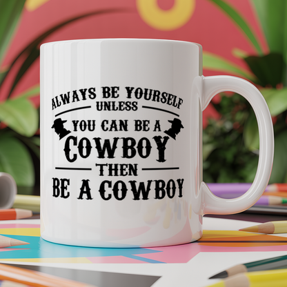 Always be yourself unless you can be a cowboy then be a cowboy