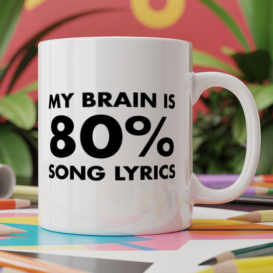My brain is 80% song lyrics