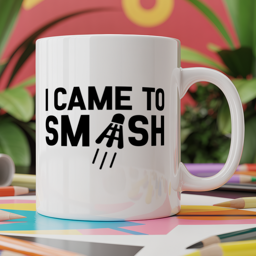 I came to smash badminton