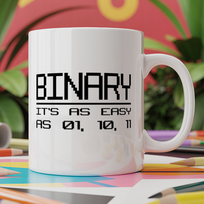Binary it's as easy as 01, 10, 11