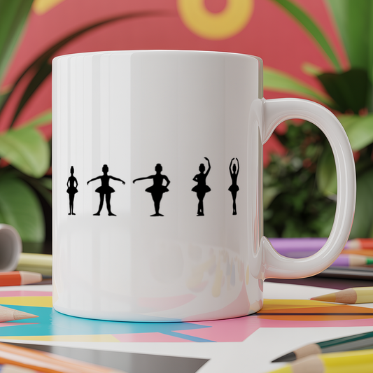 Ballet Positions Silhouettes