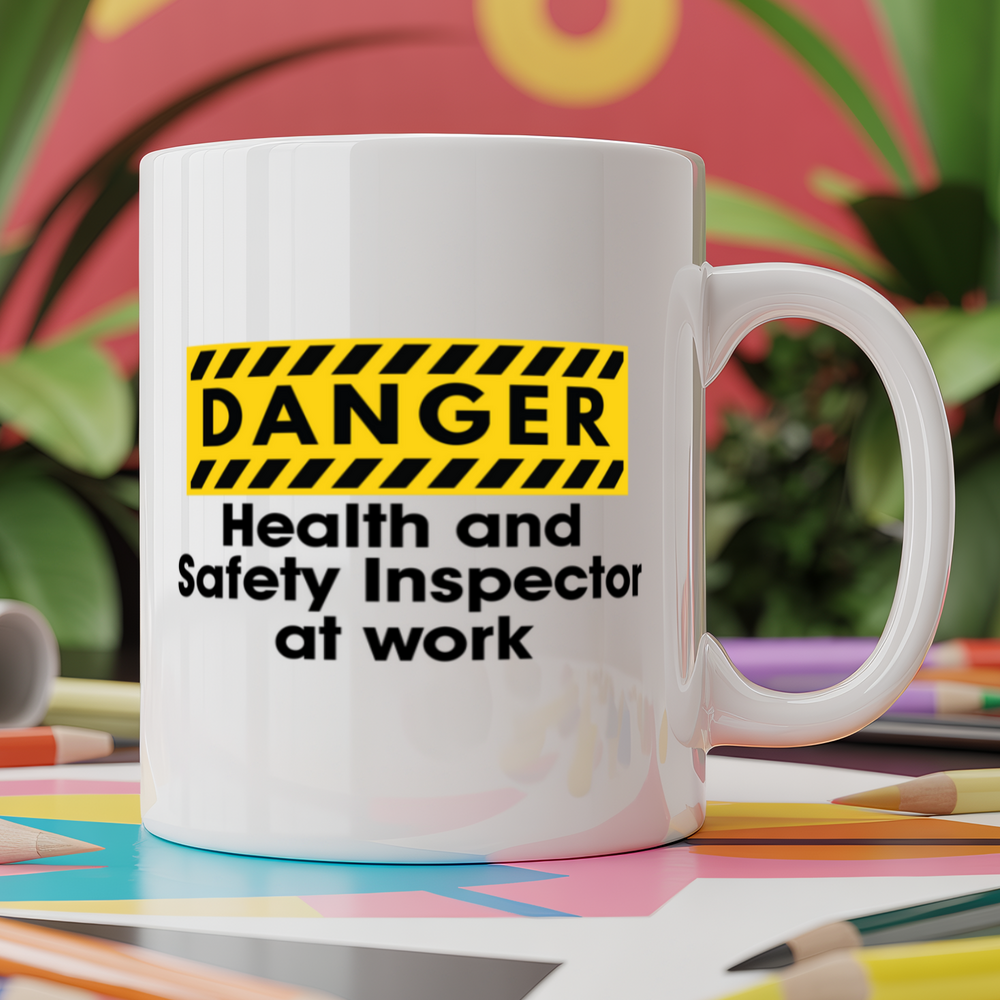 Danger Health and Safety Inspector at work