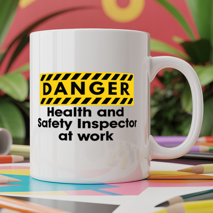 Danger Health and Safety Inspector at work