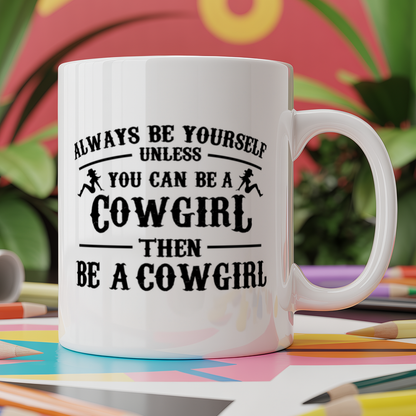 Always be yourself unless you can be a cowgirl then be a cowgirl
