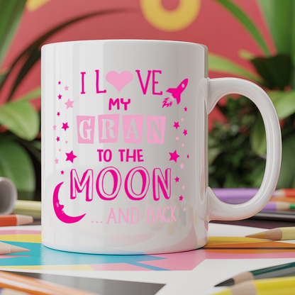I Love My Gran to the Moon and Back (Pink)