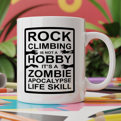 Rock climbing it's not a hobby it's a zombie apocalypse life skill