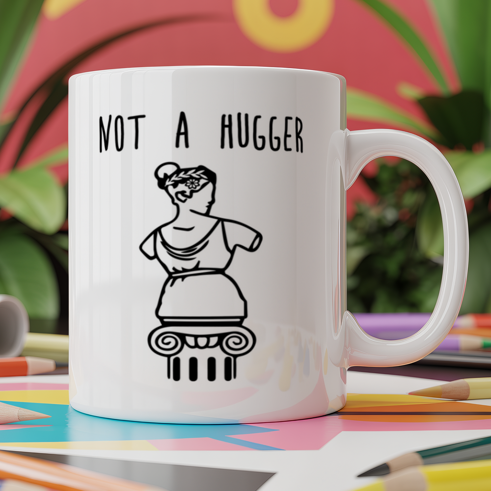 Not A Hugger Illustrated Greek Statue