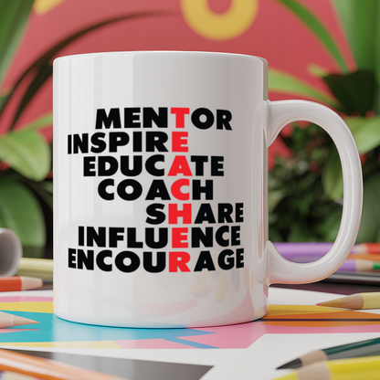 Teacher Definition (Mentor, Inspire, Educate, Coach, Share, Influence, Encourage)