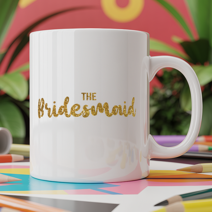 The bridesmaid - gold glitter