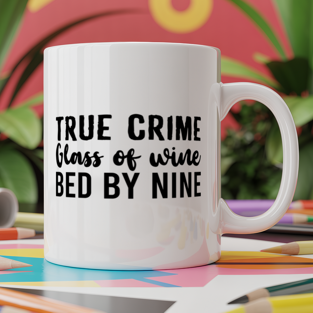True crime Glass of wine Bed by nine