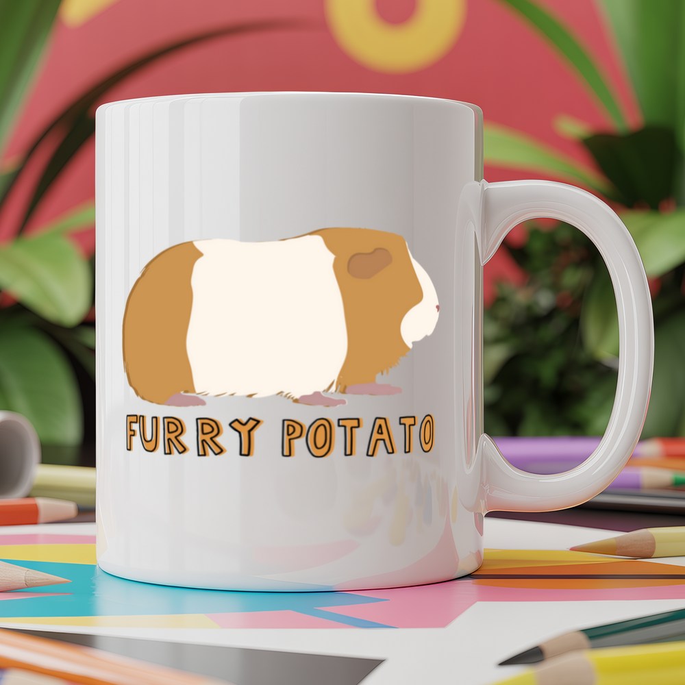 Furry potato guinea pig