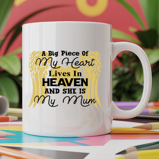 A big piece of my heart lives in heaven and she is my Mum