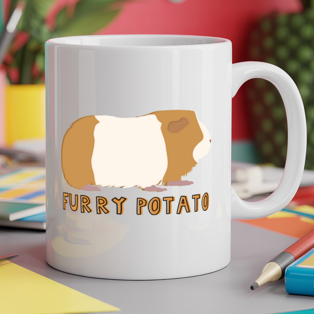 Furry potato guinea pig