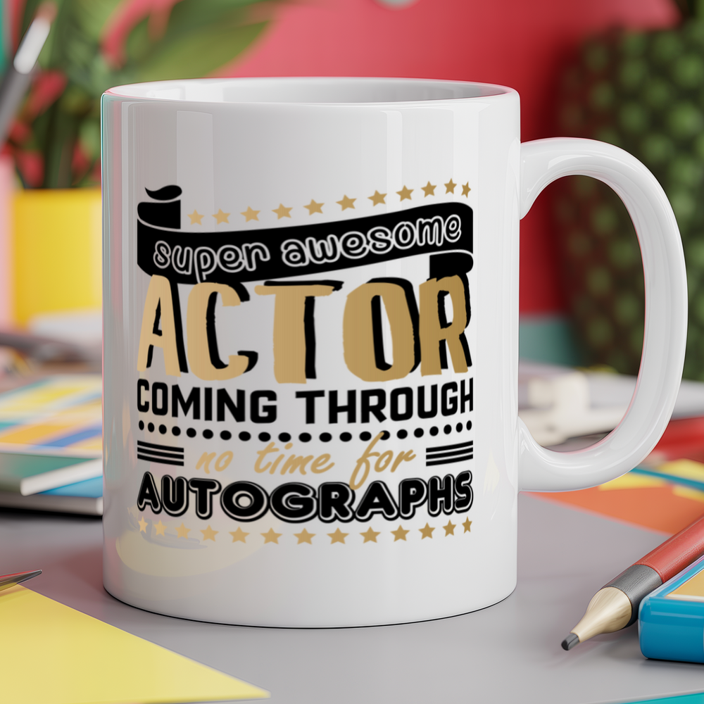 Super Awesome Actor Coming Through No Time for Autographs
