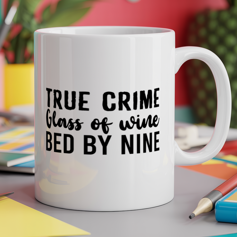 True crime Glass of wine Bed by nine