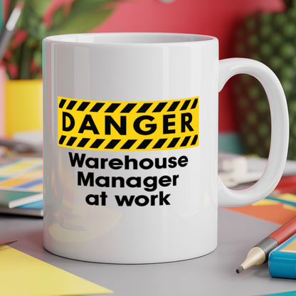 Danger Warehouse Manager at work