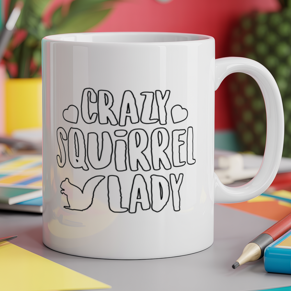 Crazy squirrel lady
