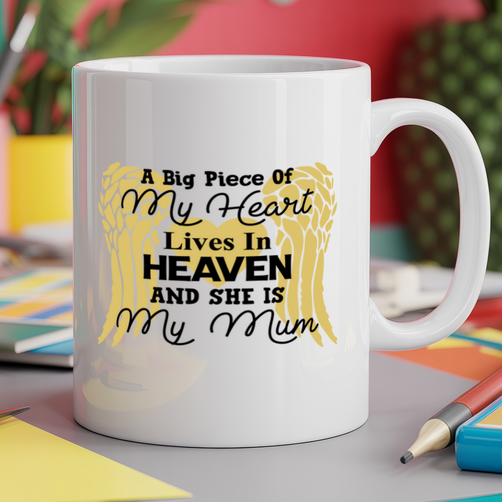 A big piece of my heart lives in heaven and she is my Mum