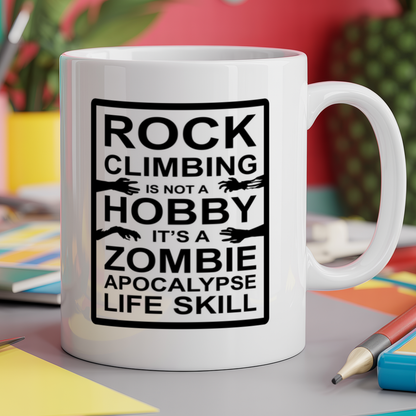 Rock climbing it's not a hobby it's a zombie apocalypse life skill