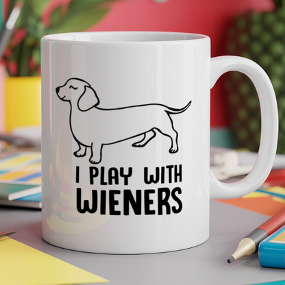 I play with weiners - Dachshund sausage dog