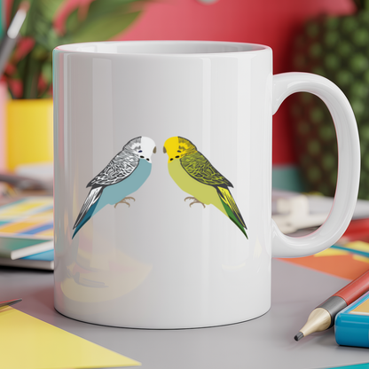 Two budgies
