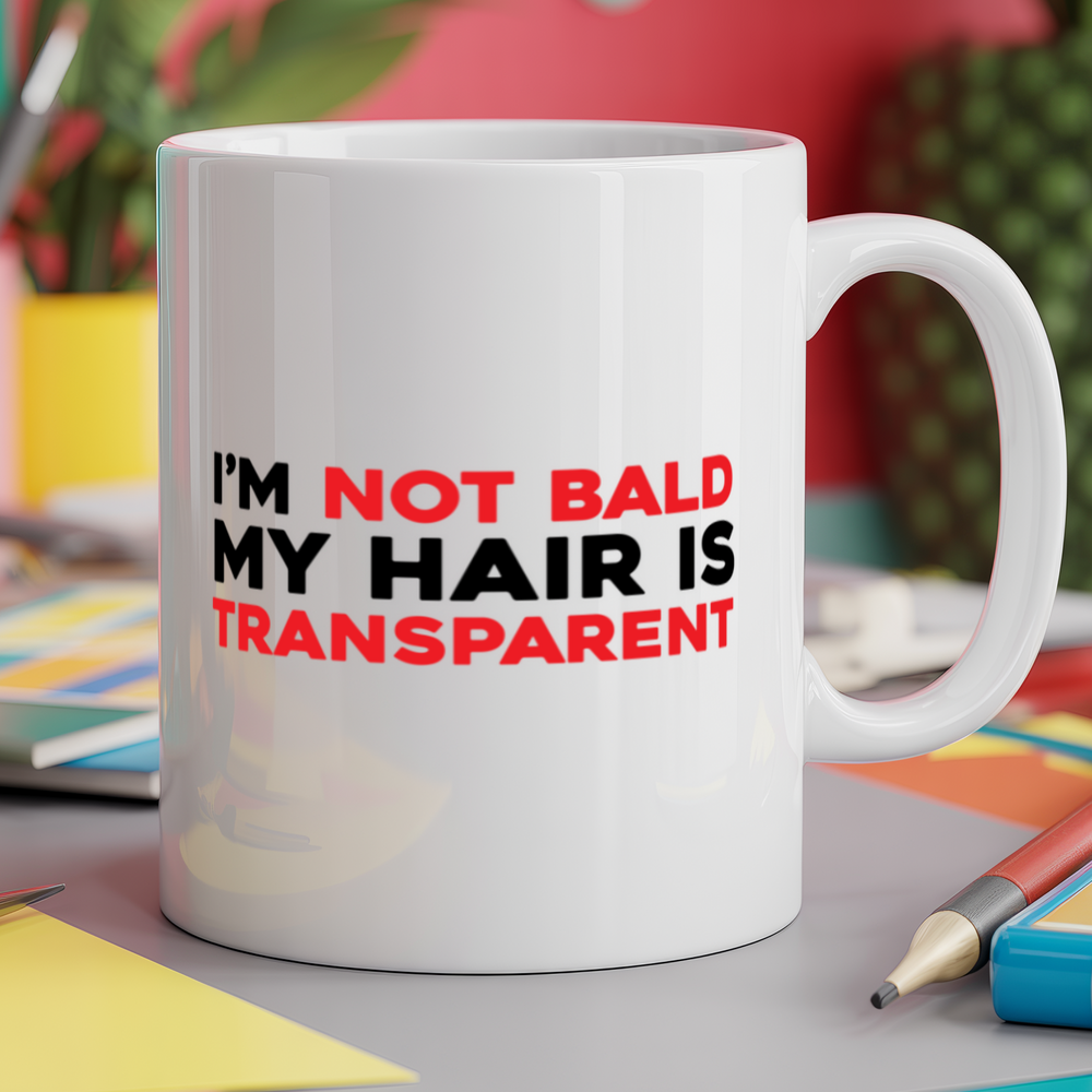 I'm not bald my hair is transparent