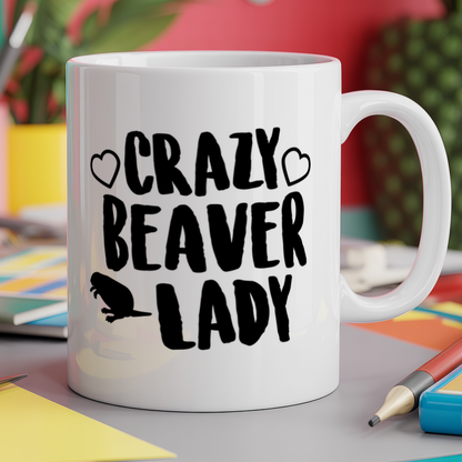 Crazy beaver lady