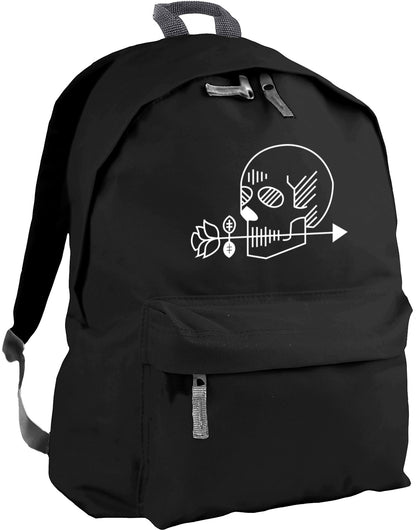 skull and arrow backpack