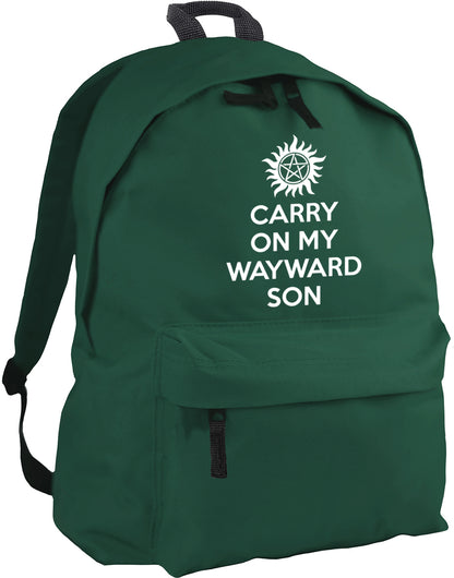 Carry On My Wayward Son backpack