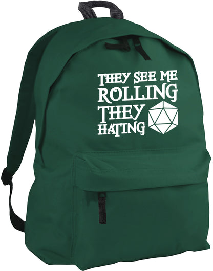 They See Me Rolling They Hating backpack