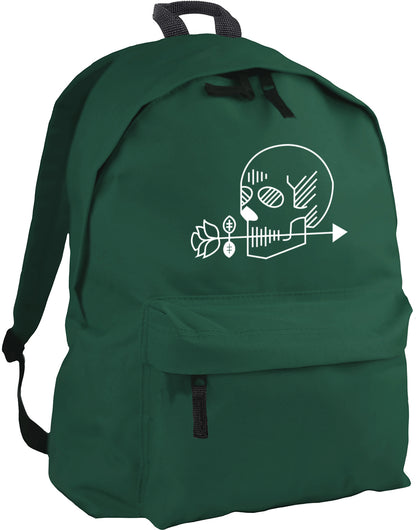 skull and arrow backpack