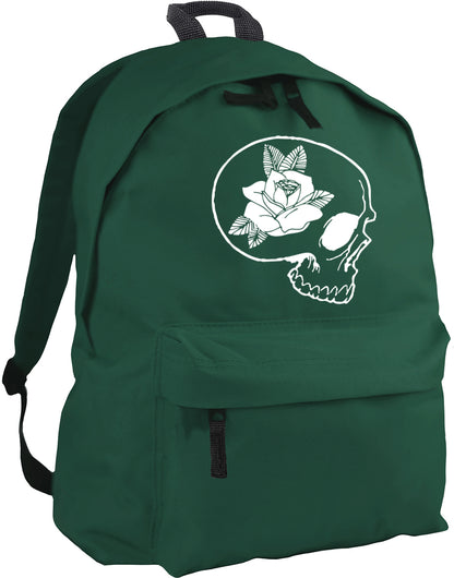 skull and rose backpack
