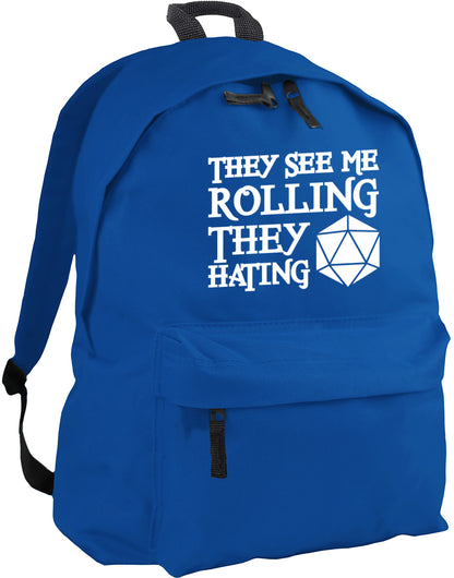 They See Me Rolling They Hating backpack