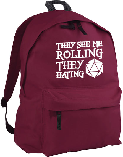 They See Me Rolling They Hating backpack