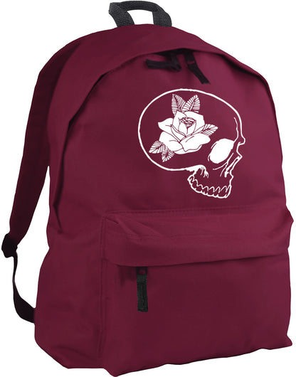skull and rose backpack