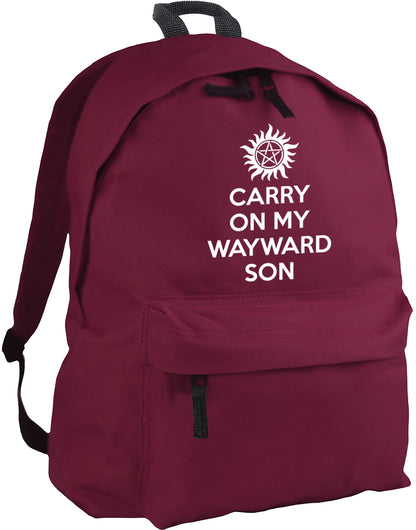 Carry On My Wayward Son backpack