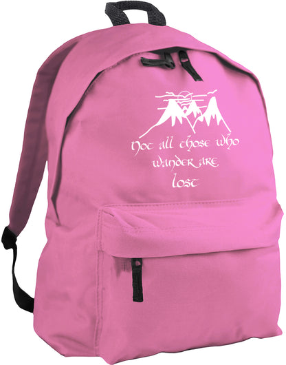 Not All Those Who Wander Are Lost Quote backpack